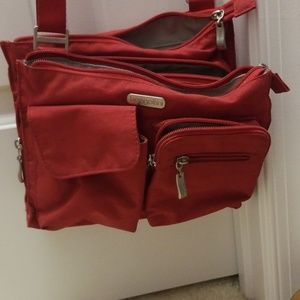 Red crossbody purse